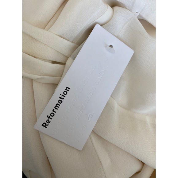 NWT Reformation Winslow Dress in Ivory Size Medium - Picture 9 of 12